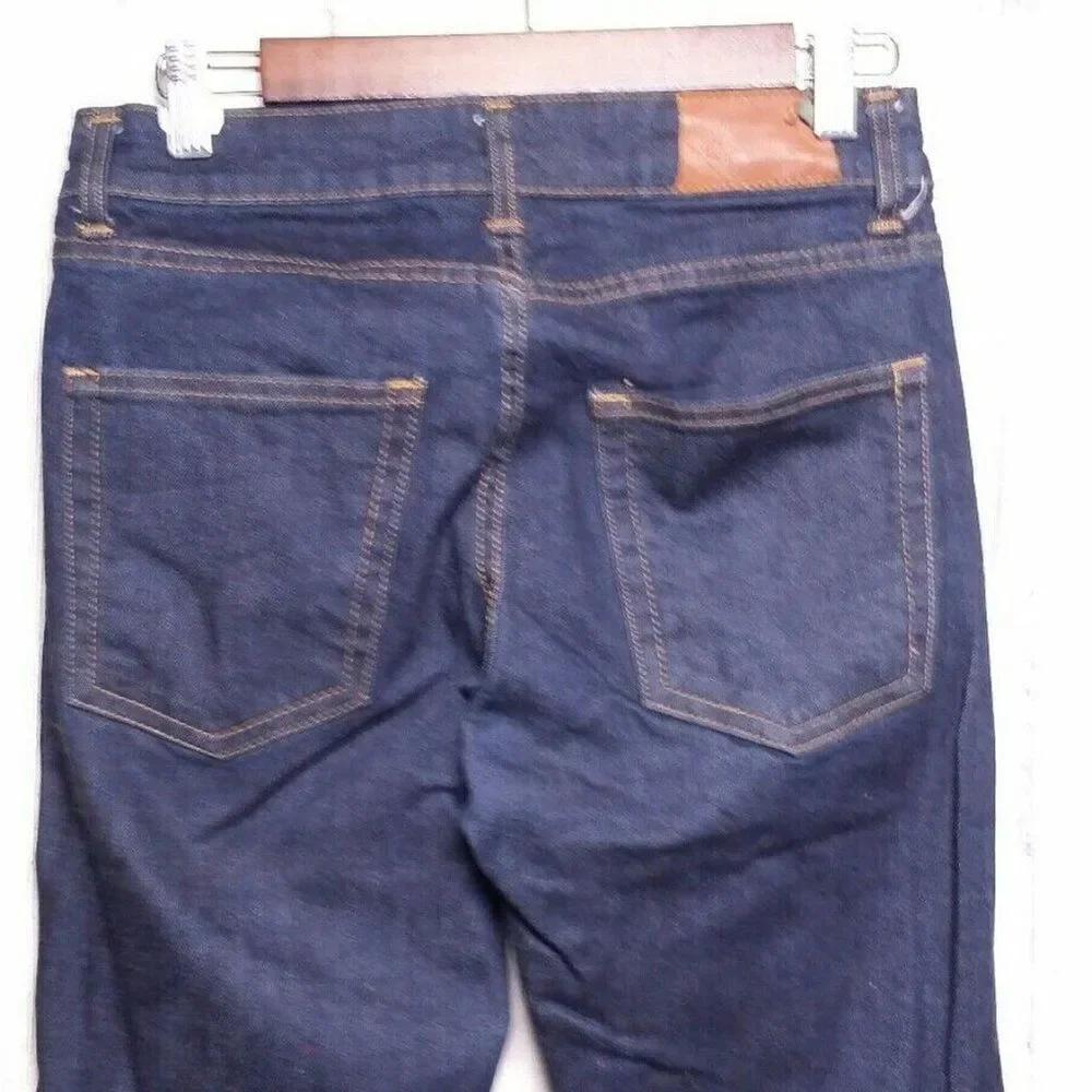 Zara Jeans Dark Wash Mid-Rise 30 Slim Straight
